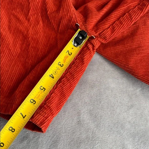 Lucy & Yak Bonnie Organic Corduroy Shorts Orange Size W29-W30 - Picture 15 of 15